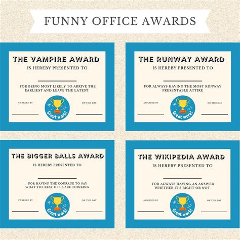 funny frat awards|60 Funny Office Awards and Trophies .